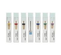 7pcs Stainless Steel Nail Drill Bits | Skilled Manicure Grinding Heads for Coating Nails | Replacement Drill Bits for Left & Right Hand Use | Sturdy & Oxidation Protected