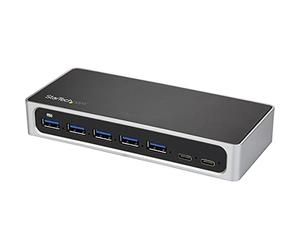 7PORT USB C HUB - USB-C TO 2X CPERP + 5X A - USB 3.0 HUB | Adaptador Universal de 12V 4A y Conmutador de Alimentación, Cable Anfitrión de 1m, Compatible Thunderbolt 3