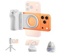 7RYMS 7Rig G1 - Agarre magnético para smartphone para iPhone y Android | Mando a distancia Bluetooth desmontable, rosca de 1/4", MagSafe para selfie, vlog, grabación de vídeo, color blanco