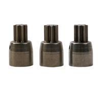 7T Motor Gear for 2106 Brushless Electric for Impact Wrench 3 Piece Metal Power Tools Accessory Sleeve with 7 Teeth 18.5mm Diameter, High Concentricity and Wear Resistance