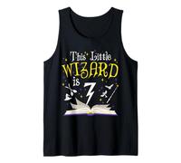 7th B-Day Magic Wizard 7 años de Edad cumpleaños Familia a Juego Camiseta sin Mangas