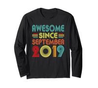 7th Birthday Idea Awesome Since September 2019 7 Years Old Manga Larga