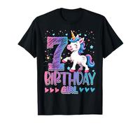 7th Birthday Unicorn Outfit for 7 Year Old Girls Since 2019 Camiseta