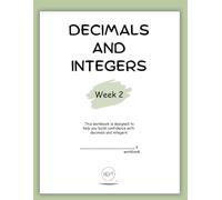 7th Grade Math Workbook on Decimals and Integers ~ Week 2: Middle School Math | Homeschool Curriculum (Unit 1 Decimals and Integers | Math 7th Grade)