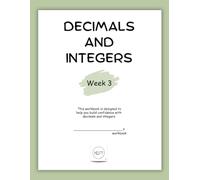 7th Grade Math Workbook on Decimals and Integers ~ Week 3: Middle School Math | Homeschool Curriculum: Unit 1 Decimals and Integers | Math 7th Grade ... | 7th Grade Math | Workbook & Video Lessons)
