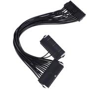 7Ud Cable De Arranque Doble Fuente 24Pin Para Computadora Negro