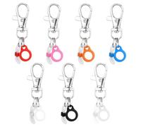 7uds Clip para Bolígrafo, Clip para Bolígrafo con Cierre de Langosta 7 Colores Clips para Carrete de Insignia Soporte para Bolígrafo Soporte Cordón Silicona Bolígrafo para Resaltador Lápiz