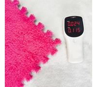 7UIYgtyO LNNNW Plush Piezas Alfombra Puzzle Alfombra de Espuma entrelazada de Felpa, 20 Piezas, Alfombra Cuadrada de Felpa, Alfombra de Juego de Rompecabezas de Espuma, fácil de Limpiar(Rose Red)