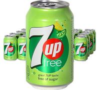 7UP Free Limón, Lima y Burbujas 330 ml (paquete de 24 x 330 ml)