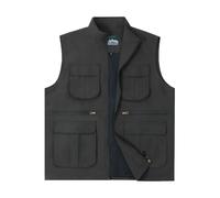 7VSTOHS Chaleco de Caceria para Hombre Chaleco Deportivo para Hombre Fotografía de Pesca Multibolsillos Sin Mangas Caza Cámping Viajes