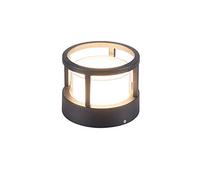 7W LED Lámpara de Columna de bolardo para Exteriores Impermeable IP54 Linterna de Poste de Pilar Redondo Luz de estigma Exterior Iluminación de Seguridad para terrazas Camino Patio Paisaje Pasillo