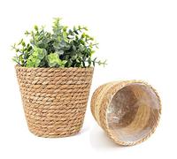 7Wunderbar Seagrass Basket, Plant Baskets, Flower Basket, Plant Basket, Plant Pots, Planters, Storage Basket, 18 cm
