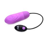 7X Pulsing Rechargeable Silicone Bullet - Purple