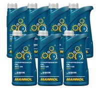 7X1 Litro Original MANNOL Aceite De Compresor ISO 46