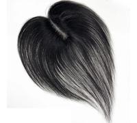 7x11cm Adornos For El Cabello For Mujeres Con Flequillo De Cortina, Pieza Peluca Capas Invisibles 10 Pulgadas Clip En La Parte Media Wiglets Postizos para mujeres encantadoras(Black)