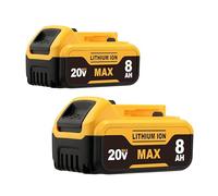 8.0Ah compatible con batería DeWalt de 20 V máx. DCB200 DCB201 DCB180 DCB203 DCB204 DCB206 herramientas eléctricas inalámbricas con indicador LED