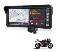 8,1 Pulgadas Pantalla Carplay Moto Android Auto Moto GPS Moto Navegador | Pantalla Táctil Impermeable P67, CarPlay y Android Auto Inalámbrico, Audio Bluetooth, Control por Voz, EQ, Siri & GoOgle