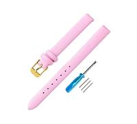 8/10/12/14/16/18/20/22mm correa de reloj de cuero de vaca de grano completo colorida resistente al agua correa de reloj amigable con la piel para reloj de cuarzo, 10mm