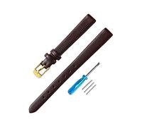 8/10/12/14/16/18/20/22mm correa de reloj de cuero de vaca de grano completo colorida resistente al agua correa de reloj amigable con la piel para reloj de cuarzo, 10mm