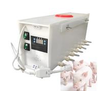 8/10/14 Máquina De Alimentación De Lechones con Pezones, Alimentador Inteligente De Lechones A Temperatura Constante, Diseño De Válvula De Retención, Simula Sonido De Una Cerda(14Nipples)