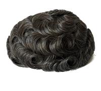 8×10 inch Men Human Hair Toupee,Thin Skin Mens Invisible Hairline Hairpieces for Man, Replacement Wigs Suave y Transpirable(340#)