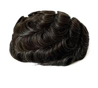 8×10 inch Men Human Hair Toupee,Thin Skin Mens Invisible Hairline Hairpieces for Man, Replacement Wigs Suave y Transpirable(220#)