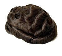 8×10 inch Men Human Hair Toupee,Thin Skin Mens Invisible Hairline Hairpieces for Man, Replacement Wigs Suave y Transpirable(520#)