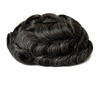 8×10 inch Men Human Hair Toupee,Thin Skin Mens Invisible Hairline Hairpieces for Man, Replacement Wigs Suave y Transpirable(240#)