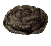 8×10 inch Men Human Hair Toupee,Thin Skin Mens Invisible Hairline Hairpieces for Man, Replacement Wigs Suave y Transpirable(620#)