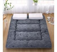 8-10cm Grueso Estampado Colchon Futon Tatami Japones Plegable Alfombra Suelo Con Relleno Algodon 3 Capas Transpirable Para Dormitorio Camping Habitacion Huespedes Estudiantil Portatil Tamano Doble