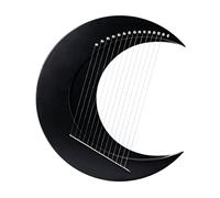 8/11/15 Cuerdas Lyre Harp - Crescent Moon & Full Moon Style, Instrumentos de cuerda de madera profesionales, Lye Harp portátil Regalo de música for niños adultos (Color : Black 15 strings)