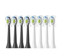 8/12 cabezales de repuesto for cepillo de dientes eléctrico Philips Sonicare 4100 6500 6100 7500 5(4White 4Black)