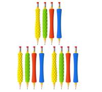 8/12 empuñaduras de silicona para niños ergonómicas para escritura con textura, agarre de escritura a mano para zurdo/diestro, herramientas de aprendizaje sensorial para escritura