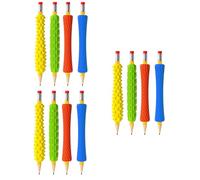 8/12 empuñaduras ergonómicas de silicona para bolígrafos, ayuda a escribir, para niños en edad preescolar, niños pequeños, escritura a mano, funda sensorial de silicona para múltiples bolígrafos