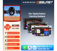 8 + 128 Android 14 2Din GPS Multimedia para coche Opel Astra H J Vectra Vauxhall Antara Zafira Corsa C D Vivaro Meriva Veda AutoRadio S8 8G 128G AI AHD2 G