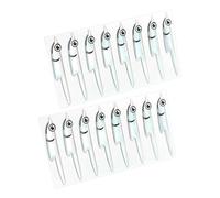 8/16 / 24/32 pares de pegatinas de pez mosca atando cebo serpentinas hombros Silverside Fish Sticker