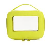 8.2 * 2.3 * 6.29 in Bolsa de maquillaje de PVC, Bolsa de maquillaje impermeable de PVC, Bolsa de maquillaje de PVC transparente con apertura de ventana portátil de viaje, for trabajo, vacaciones de fi