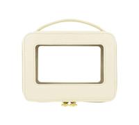 8.2 * 2.3 * 6.29 in Bolsa de maquillaje de PVC, Bolsa de maquillaje impermeable de PVC, Bolsa de maquillaje de PVC transparente con apertura de ventana portátil de viaje, for trabajo, vacaciones de fi