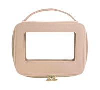 8.2 * 2.3 * 6.29 in Bolsa de maquillaje de PVC, Bolsa de maquillaje impermeable de PVC, Bolsa de maquillaje de PVC transparente con apertura de ventana portátil de viaje, for trabajo, vacaciones de fi