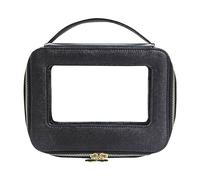 8.2 * 2.3 * 6.29 in Bolsa de maquillaje de PVC, Bolsa de maquillaje impermeable de PVC, Bolsa de maquillaje de PVC transparente con apertura de ventana portátil de viaje, for trabajo, vacaciones de fi