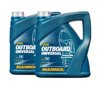 8 (2x4) Litros MANNOL Outboard Universal 2-Takt-Öl para Jet Ski / Fueraborda