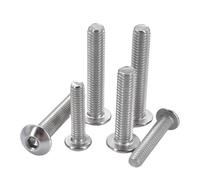 8-300 tornillos de acero inoxidable 304, de cabeza redonda, avellanados, con hexágono interior M2-M4(Round Head,M3X5 (100pcs))