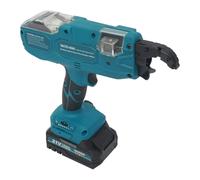 8-34 mm Automático de armadura, capacidad de batería de 21 V, 1,5 Ah | Encuadernadora de armadura inalámbrica con tijeras, caja de herramientas, conector de armadura, máquina de encuadernación de