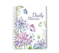 8.3x5.8x0.8 Inch Daily Coil Planner With Hourly Schedule | 400g Time Management Organizer Notebook | Spiral Bound Productivity Journal For Men Women | Work School Home Hourly Planning Book