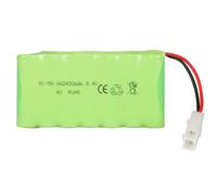 8.4V 2400mAh Batería NiMH con Conector Tamiya KET-2P, Batería AA Recargable para Juguetes RC, Herramientas Eléctricas, Iluminación, RCCoches Tanques Robots Barcos Excavadoras Vehículos