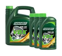 8 (5 + 3x1) Litro FANFARO 5W-30 Vdx Leichtlauf-Motoröl / Api Sn / Cf / Acea C3