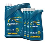 5 (1x5) Litro Mannol 15W-40 Diesel Aceite de Motor para Gasolina y Motor Diesel