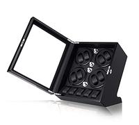 8+5 Automatic Watch Winder Self-Winding Watch Box with Silent Motor PU Leather Suitable For Men's and Ladies Watch