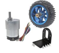 8 5 mm Neumático JGB37-520 Motor codificador motor de automóvil inteligente DC 6V 12V 24V Motor regulante del kit de automóviles pequeños de automóviles(12V76)