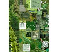8.5 x 11" Bullet Journal, Collage Art: Green Vision Board